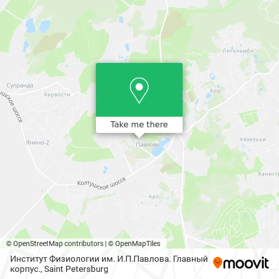 Институт Физиологии им. И.П.Павлова. Главный корпус. map