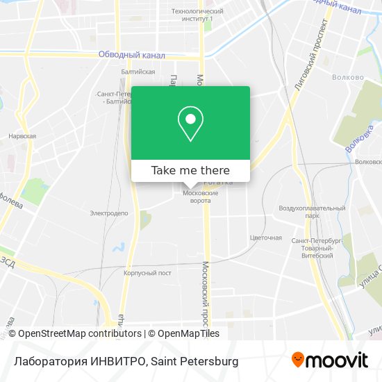 Лаборатория ИНВИТРО map