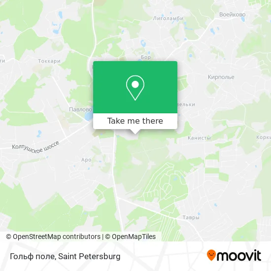 Гольф поле map