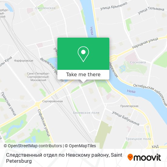 Следственный отдел по Невскому району map