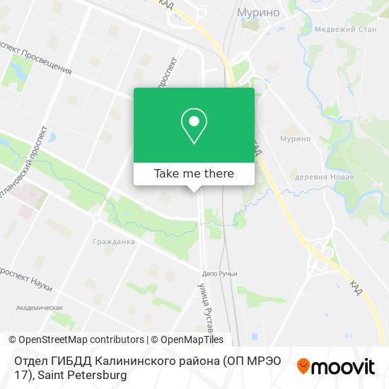 Отдел ГИБДД Калининского района (ОП МРЭО 17) map