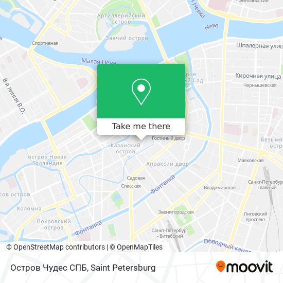 Остров Чудес  СПБ map