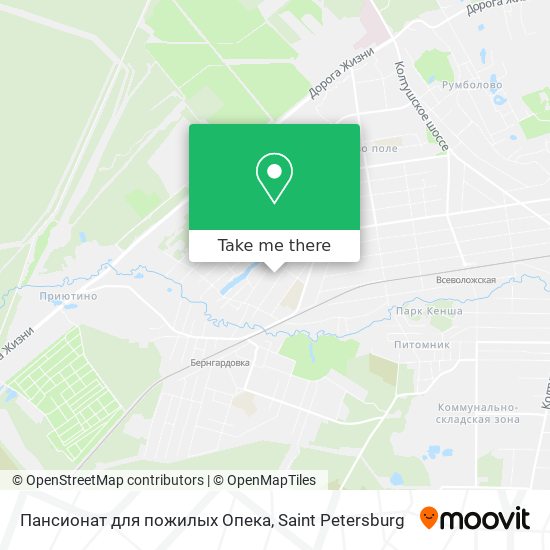 Пансионат для пожилых  Опека map