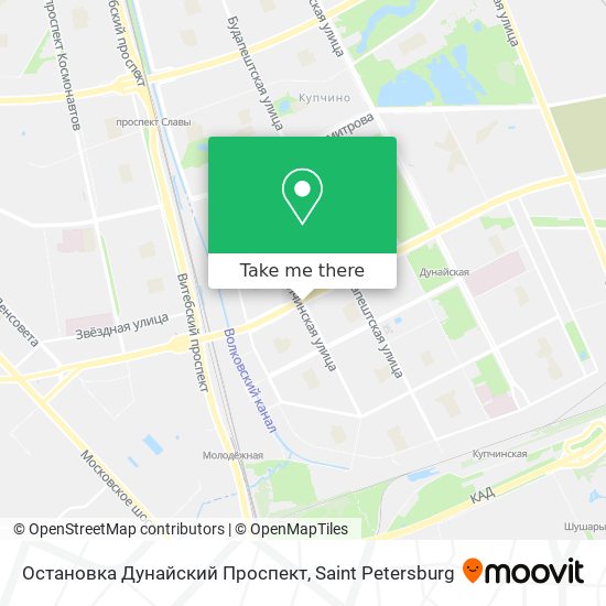 Остановка Дунайский Проспект map