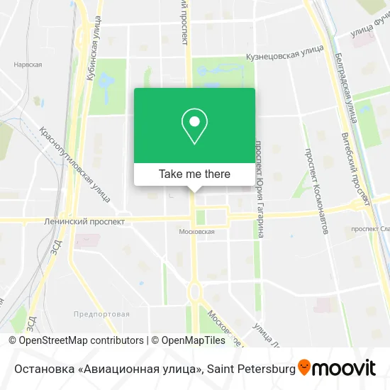 Остановка «Авиационная улица» map