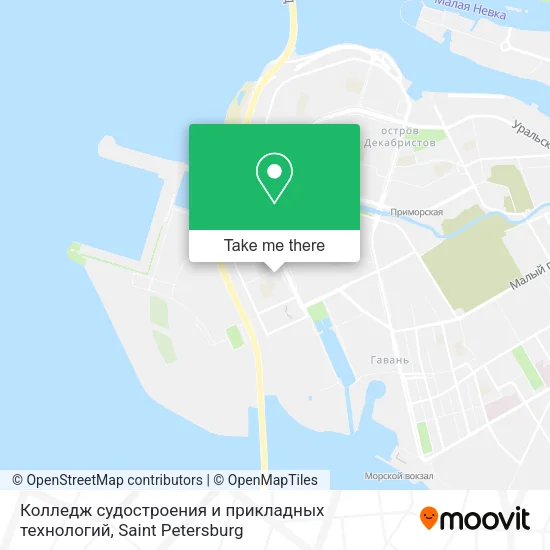 Колледж судостроения и прикладных технологий map