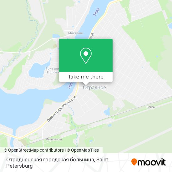 Отрадненская городская больница map