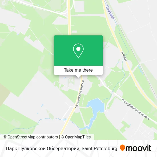Парк Пулковской Обсерватории map