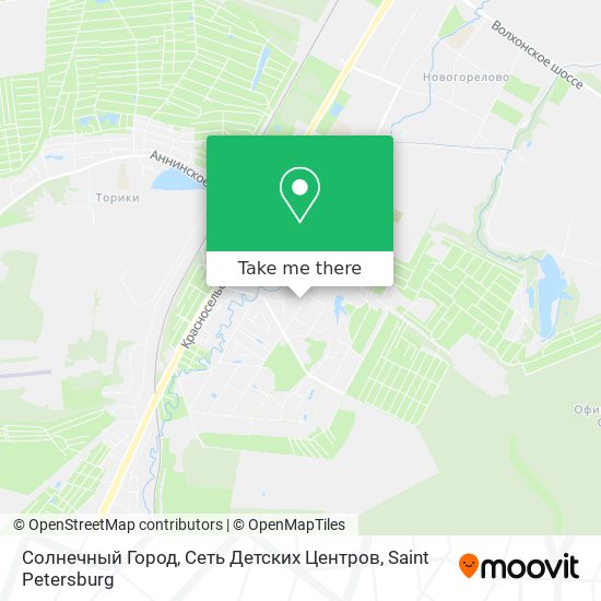 Солнечный Город, Сеть Детских Центров map