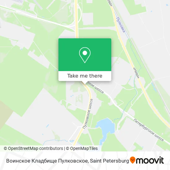 Воинское Кладбище Пулковское map