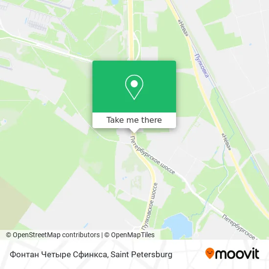 Фонтан Четыре Сфинкса map