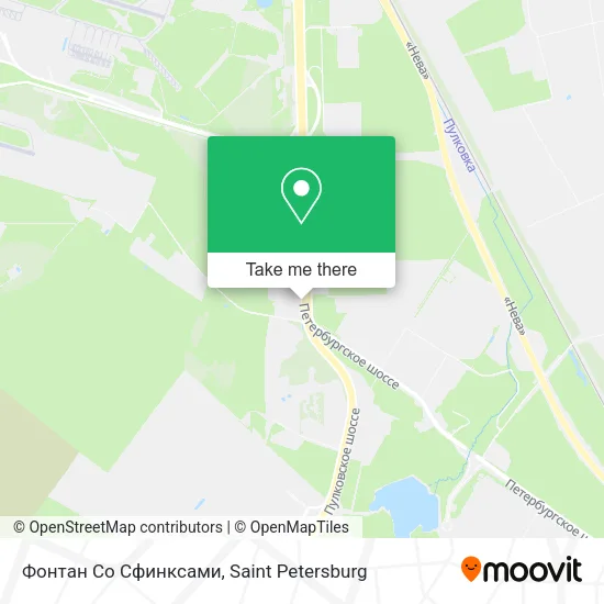 Фонтан Со Сфинксами map