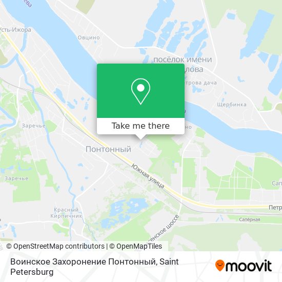 Воинское Захоронение Понтонный map