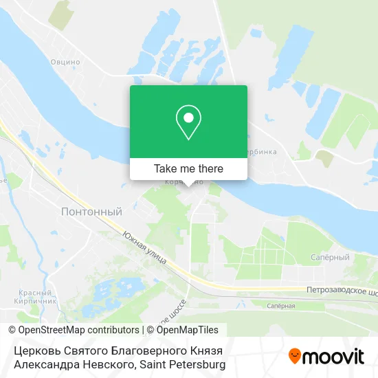 Церковь Святого Благоверного Князя Александра Невского map