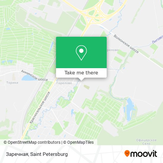 Заречная map
