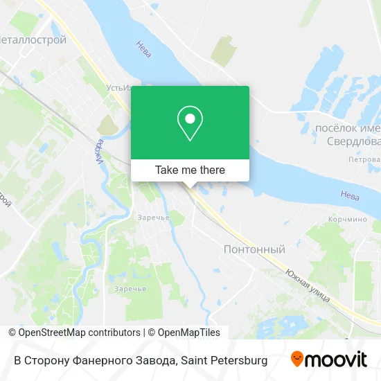 В Сторону Фанерного Завода map