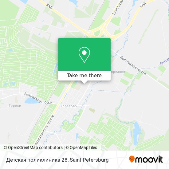 Детская поликлиника 28 map