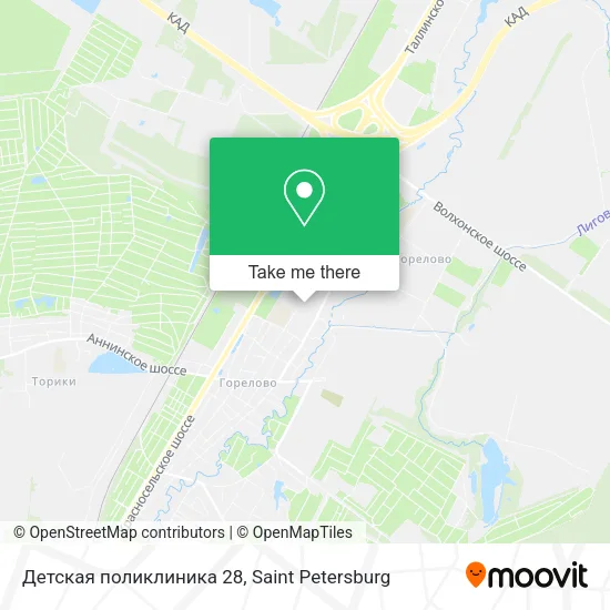 Детская поликлиника 28 map