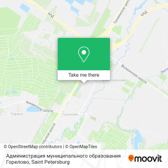 Администрация муниципального образования Горелово map