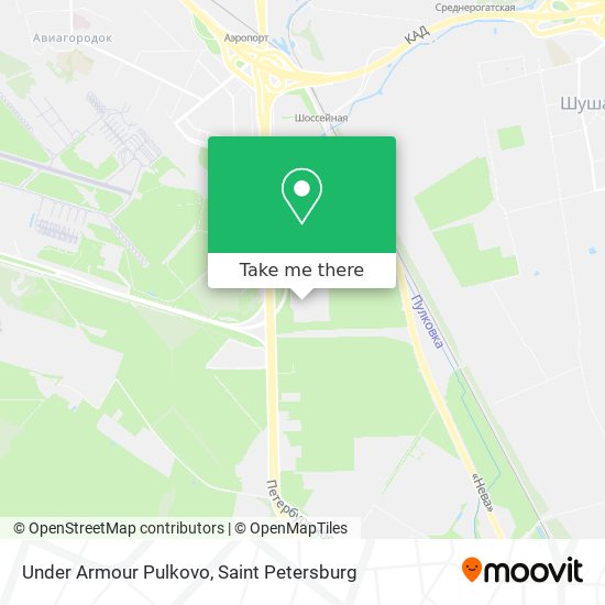 Under Armour Pulkovo map