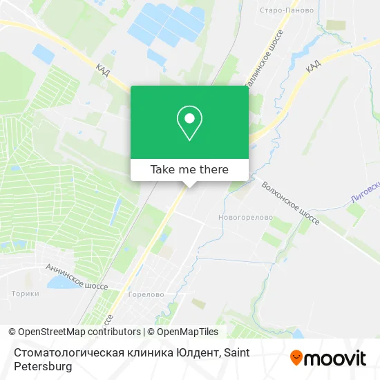 Стоматологическая клиника Юлдент map