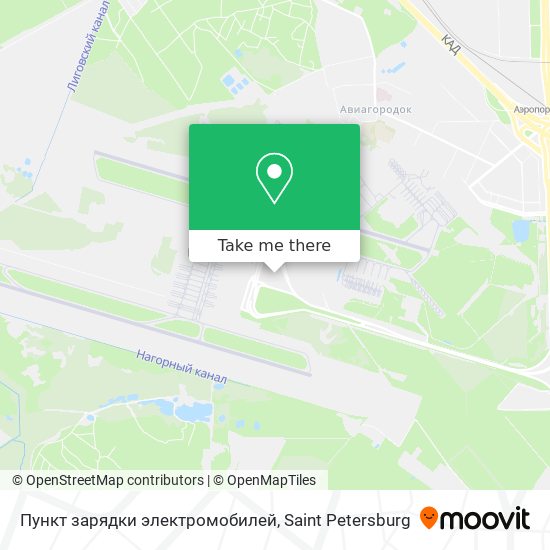 Пункт зарядки электромобилей map