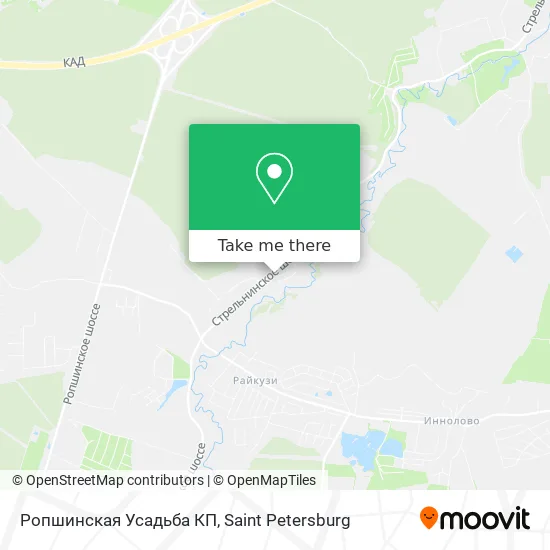 Ропшинская Усадьба КП map