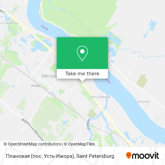 Плановая (пос. Усть-Ижора) map