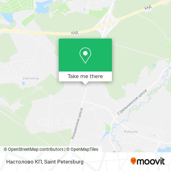 Настолово КП map
