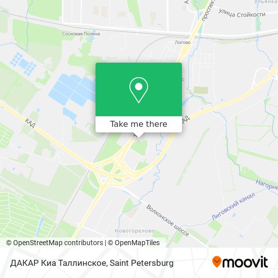 ДАКАР Киа Таллинское map