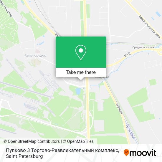 Пулково 3 Торгово-Развлекательный комплекс map