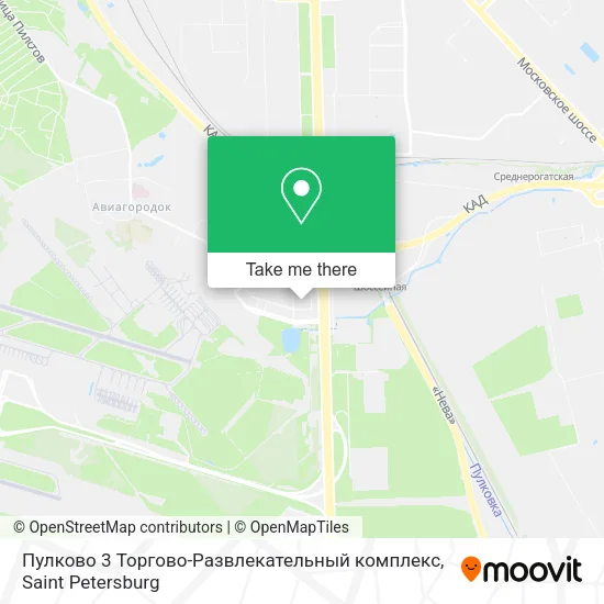 Пулково 3 Торгово-Развлекательный комплекс map