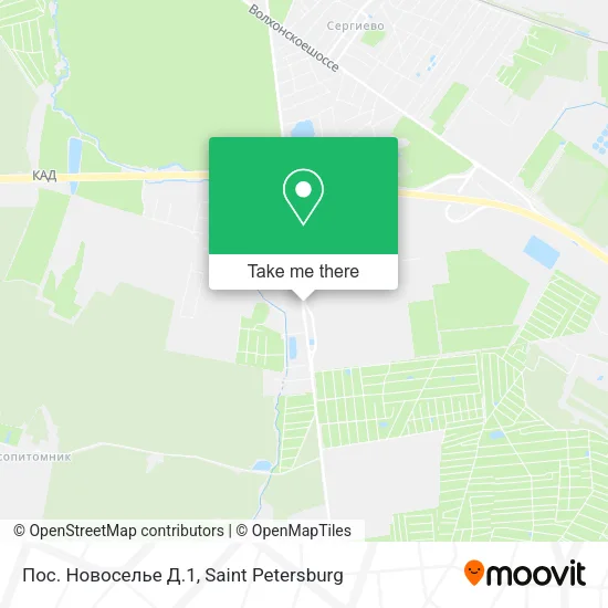 Пос. Новоселье Д.1 map