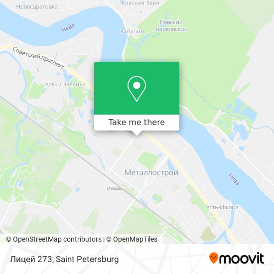 Лицей 273 map