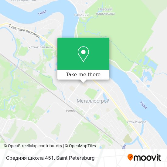 Средняя школа 451 map