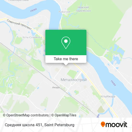 Средняя школа 451 map