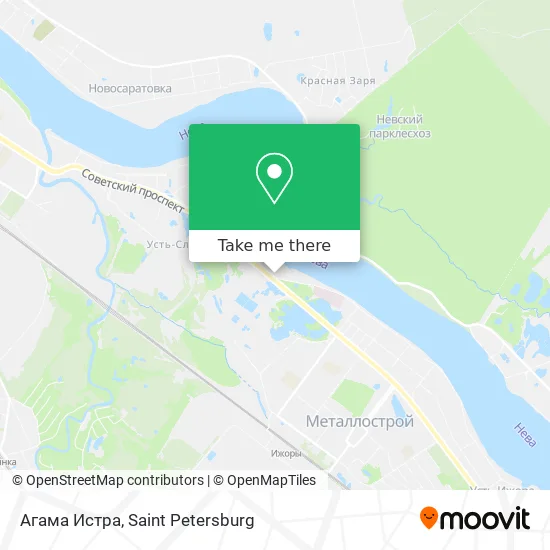 Агама Истра map