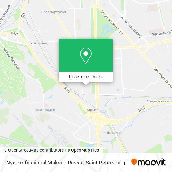 Nyx Professional Makeup Russia map