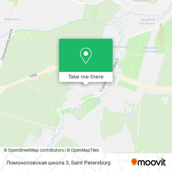 Ломоносовская школа 3 map