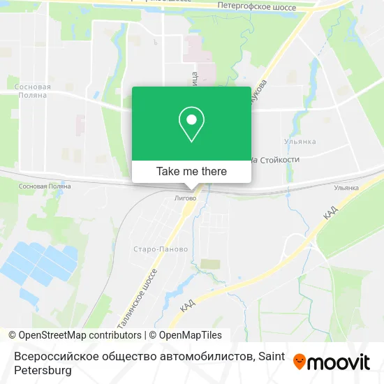 Всероссийское общество автомобилистов map