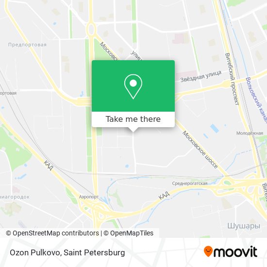Ozon Pulkovo map