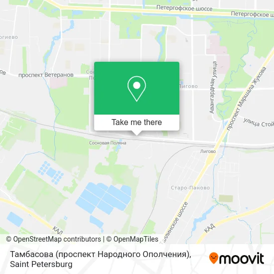Тамбасова (проспект Народного Ополчения) map
