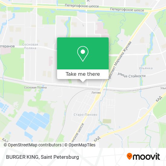 BURGER KING map