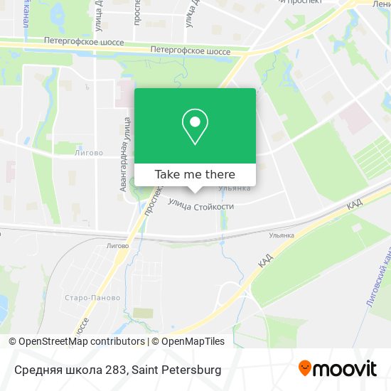 Средняя школа 283 map