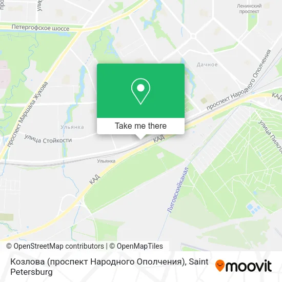 Козлова (проспект Народного Ополчения) map