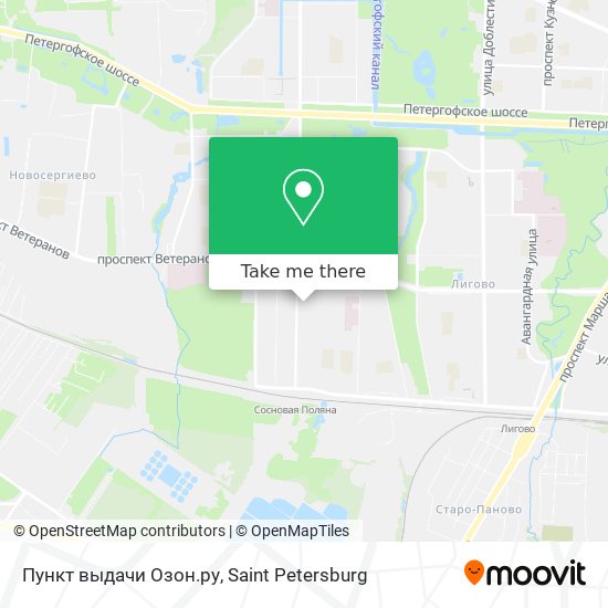 Пункт выдачи Озон.ру map