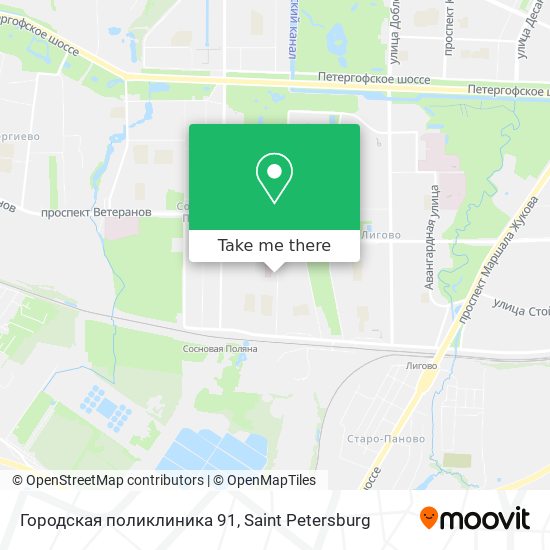 Городская поликлиника 91 map