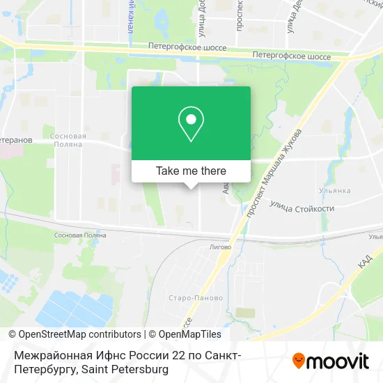 Межрайонная Ифнс России 22 по Санкт-Петербургу map