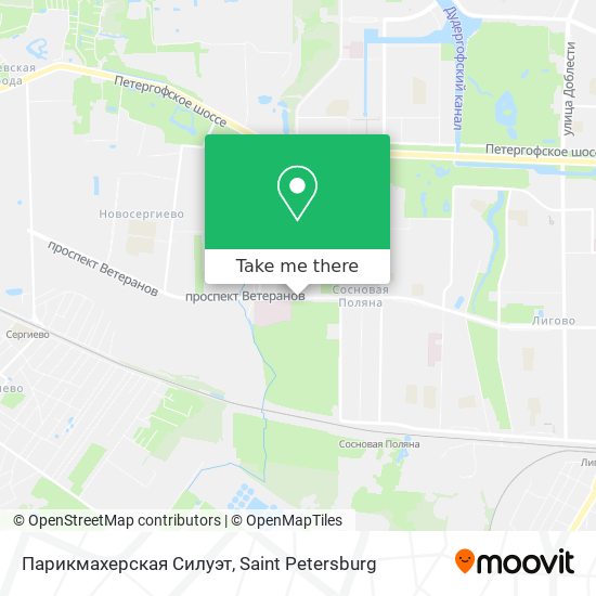 Парикмахерская Силуэт map