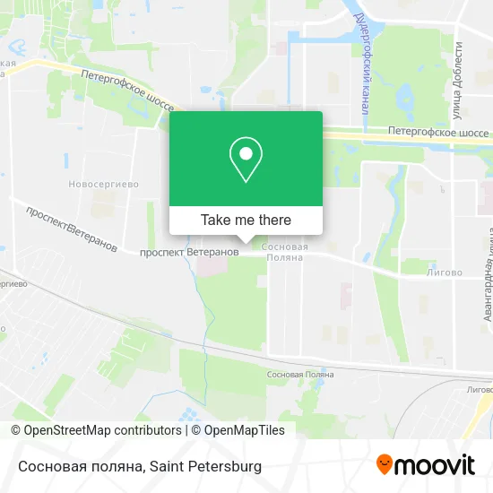 Сосновая поляна map